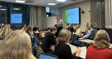 Stemningsbilde fra Nettverksmøtet for internrevisjon for offentlig sektor mars 2024